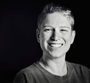 Black and white portrait