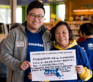 Event photography, immigrant advocacy, census 2020, #masscounts, East Boston Library, Axie Breen Photography