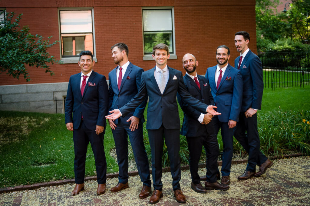 wedding, Boston, Cambridge, Multicultural Arts Center, Centanni Park, wedding photographer, groomsmen